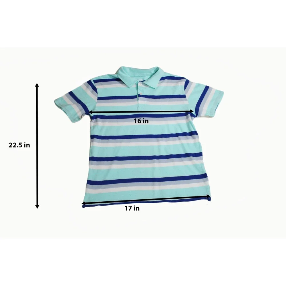 Big Boys Polo Shirt The Children Place Big Boys Striped Polo‎ Shirt Size L 10/12